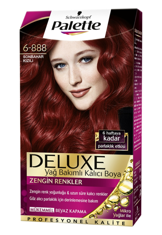 Palette delux 6-888 sonbahar kızılı 