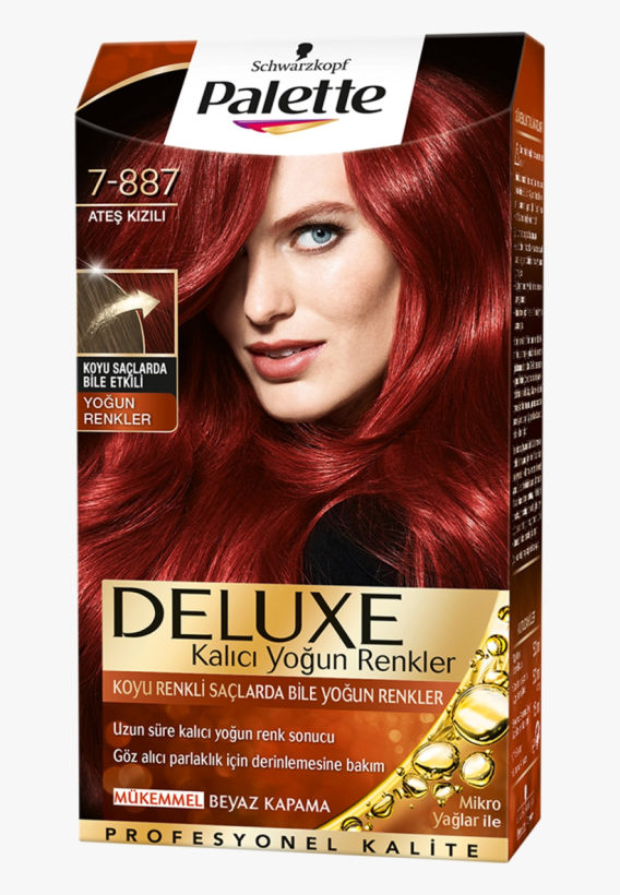 Palette delux 7-887 ateş kızılı 