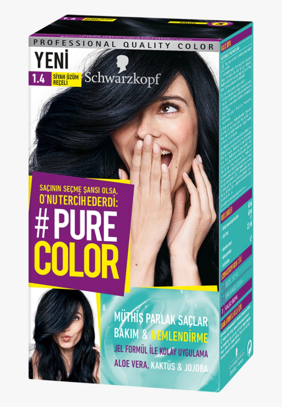 Schwarzkopf Pure color 1-4 siyah üzüm reçeli 