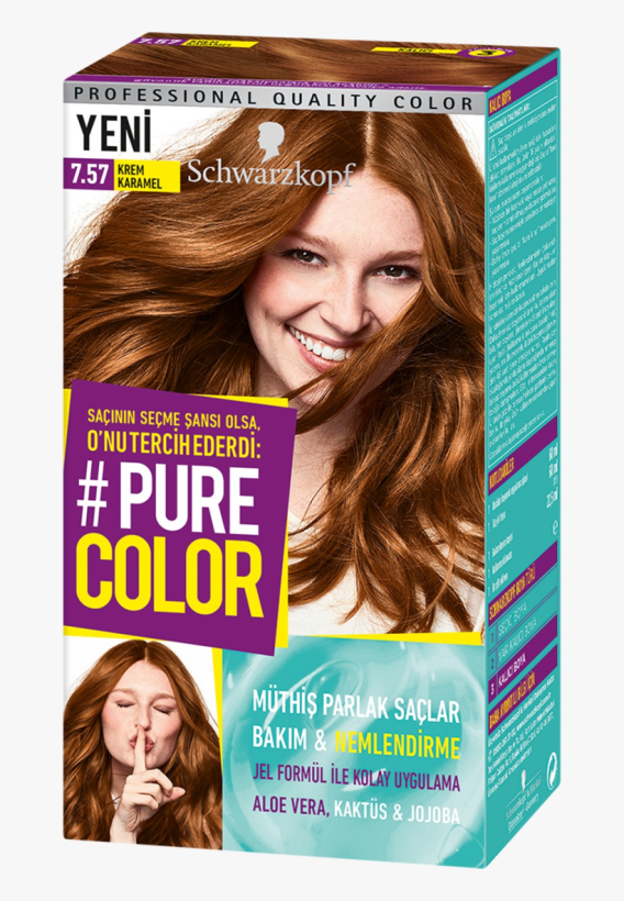 Schwarzkopf Pure Color 7-57 krem karamel 