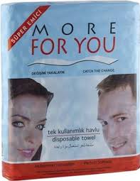 More for you 100 adet tek kullanımlık havlu 