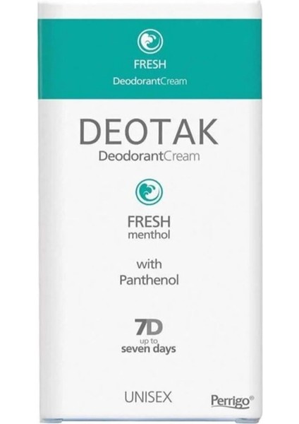Deotak Fresh Deodorant Krem 50ml