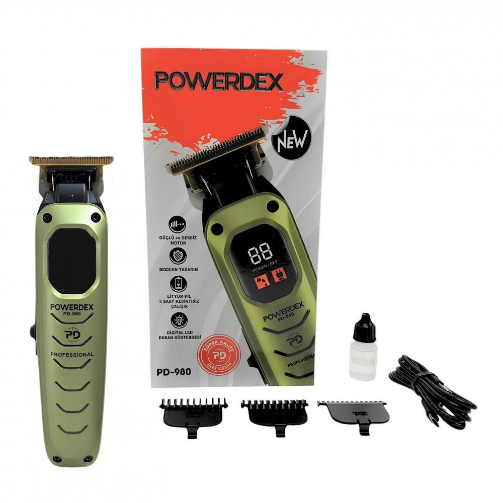 Powerdex PD-980 Profesyonel Saç ve Sakal Kesme Makinesi