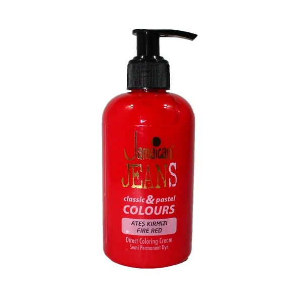Jamaican Tropic Color 527 Ateş Kırmızısı Fire Red Direct Coloring Cream Semi Permanent Dye