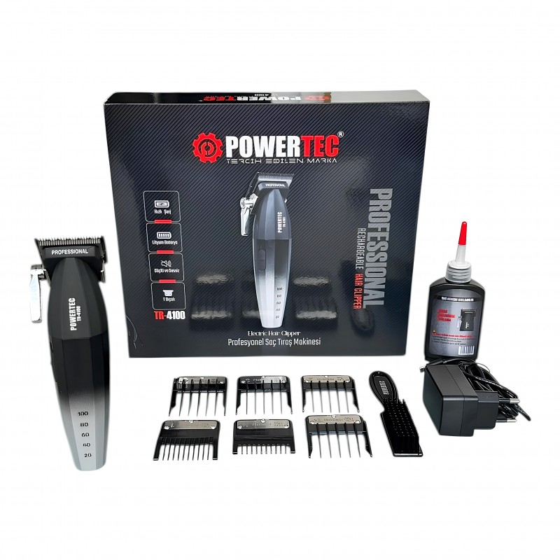 Powertec TR-4100 Profesyonel Saç Kesme Makinesi