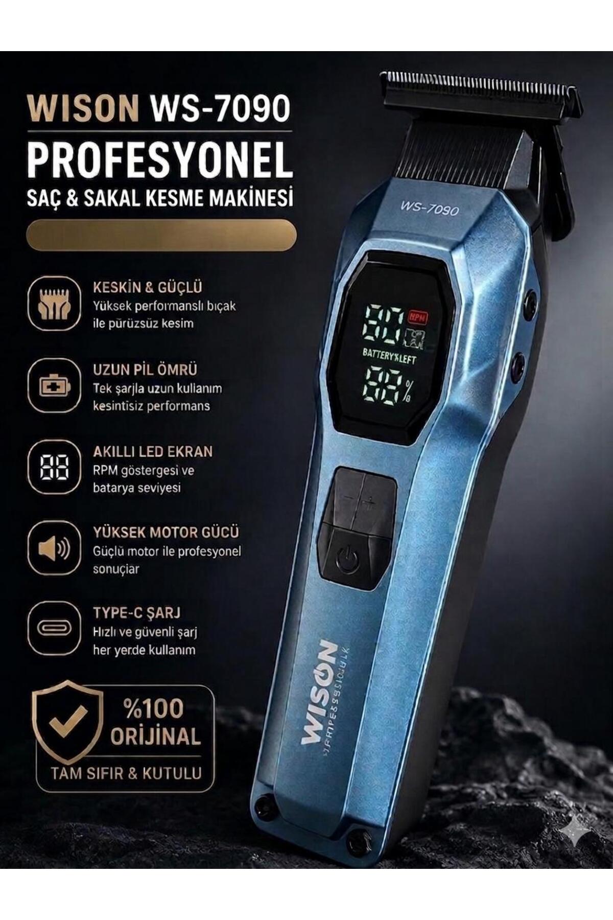 Wison WS-7090 Şarjlı Saç ve Sakal Tıraş Makinesi
