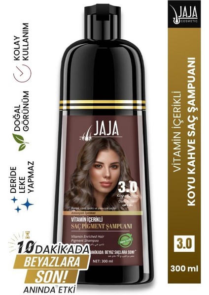 Jaja Cosmetic Hair Dye Shampoo 3.0 Koyu Kahve 300 ml