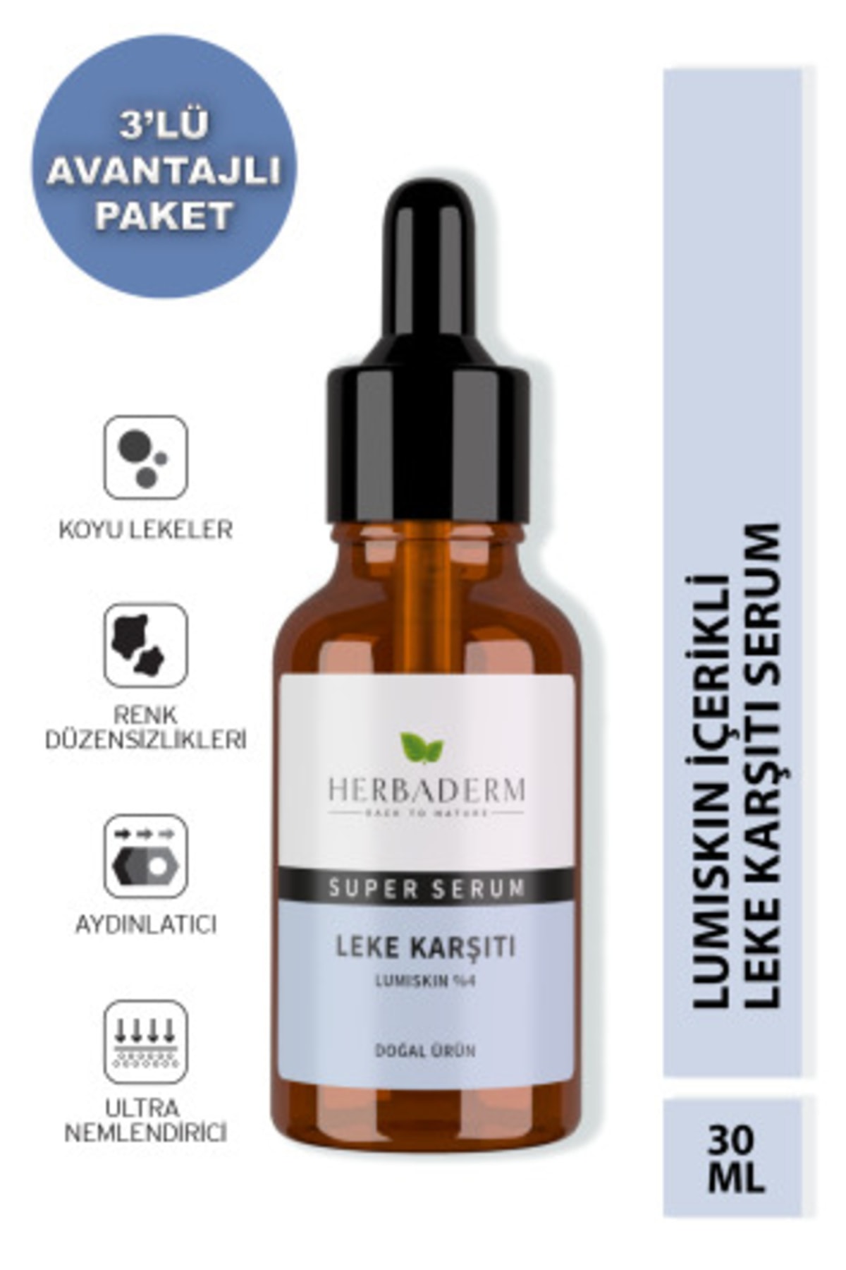 Herbaderm Super Serum Leke Karşıtı Lumiskin %4 30ml