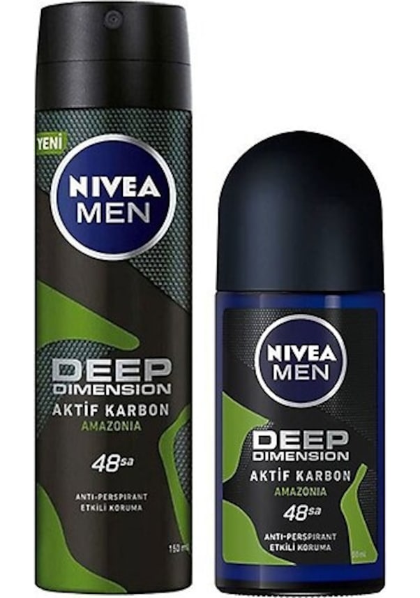 Nivea Men Deep Dimension Aktif Karbon Amazonia Roll-On 50ml